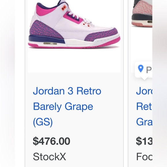 Jordan 3 retro barely grape size 6 youth - Picture 5 of 5